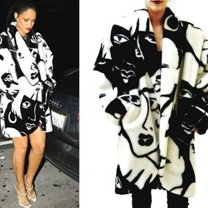 Vintage DonnyBrook Bold Black & White Coat